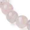 Natural Rose Quartz Round & Synthetic Turquoise Turtle Beaded Stretch Bracelet for Women BJEW-JB09700-02-4