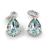 Brass Pave Cubic Zirconia Pendants KK-L240-05P-05-1