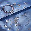 140Pcs 14 Style Tibetan Style Alloy Pendants FIND-SC0001-97-5