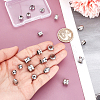 22Pcs 11 Styles Stainless Steel Beads STAS-GA0001-75-3