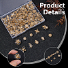 100Pcs 10 Styles Metal Enlaced Transparent Acrylic Beads MACR-DC0001-17-4