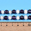 Natural Amethyst Round & Natural Cultured Freshwater Pearl Grooved Potato Beads Strands PEAR-N019-11-5