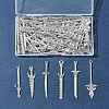 60Pcs 6 Styles Tibetan Style Alloy Big Pendants TIBEP-FS0001-25-8