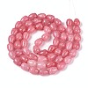 Baking Paint Crackle Glass Beads Strands DGLA-N019-03A-03-2