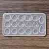 Square/Horse Eye/Teardrop DIY Faceted Gemstone Cabochon Silicone Molds DIY-G099-02B-3
