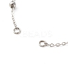 Handmade Brass Satellite Chain Bracelets Making Accessories X-AJEW-JB01025-01-3