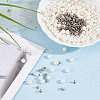 200 Sets ABS Plastic Imitation Pearl Rivet Studs KY-GO0001-06A-4