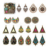 20Pcs 10 Style Tibetan Style Alloy Enamel Chandelier Components Links FIND-TA0001-83-1
