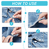 48Pcs 3 Styles Plastic Pearl No Sewing Buttons FIND-NB0006-78B-3