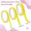 3 Rolls 3 Colors Crepe Paper Masking Tape AJEW-GF0008-71B-2