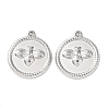 304 Stainless Steel Pendants STAS-P432-01C-P-1