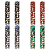 4 Pairs 4 Colors Alloy Rhinestone Stud Earrings for Women EJEW-AN0004-35-1