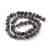 Natural Sesame Jasper/Kiwi Jasper Beads Strands G-F545-C10-3