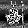201 Stainless Steel Hollow Cut Hamsa Hand Pendant Necklaces LS-NJEW-H065-07P-1