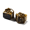 Natural Tiger Eye Carved Healing House Figurines DJEW-P015-01D-2