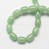 Barrel Shaped Gemstone Natural Green Aventurine Stone Beads Strands G-S114-23-2