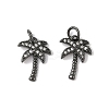 Brass Micro Pave Cubic Zirconia Pendants ZIRC-K070-38B-1