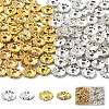 120Pcs 2 Colors Alloy Rhinestone Spacer Beads ALRI-YW0001-23-1