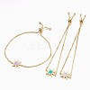 Adjustable Brass Bolo Bracelets BJEW-K204-06-G-1