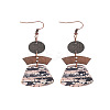 Alloy with Imitation Leather Dangle Earrings FS-WG30D02-04-1