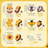 Bee Theme Wooden Stud Earrings WOOD-TA0002-64-3