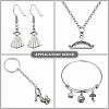 100Pcs 10 Style Tibetan Style Alloy Pendants TIBEP-CJ0001-75-6