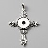 Alloy Rhinestone Hang Snap Base Pendants FIND-WH0145-77-1