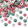 150Pcs Opaque Resin European Beads RESI-TA0004-61D-3