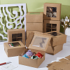 Square Foldable Paper Cake Box CON-WH0089-174A-4