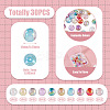 10 Colors Acrylic Imitate Cat Eye Beads FIND-TA0009-23B-4