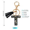 1Pc Resin Letter Keychains KEYC-TADJ0001-09T-3
