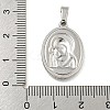 Non-Tarnish 304 Stainless Steel Pendants STAS-B071-02A-14P-3