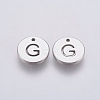 Non-Tarnish 304 Stainless Steel Charms STAS-P212-15P-07-1