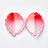 Transparent Spray Painted Glass Pendants X-GLAA-S054-006B-03-2