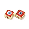 Brass Enamel Beads KK-F842-02D-3