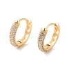 Ring Cubic Zirconia Hoop Earrings EJEW-P292-10G-1