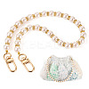 Round Plastic Imitation Pearl Beads Bag Extender Chains HJEW-TAC0084-1