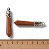 Synthetic Goldstone Pointed Big Pendants G-Z055-01P-05-3