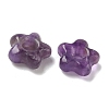 Natural Amethyst European Beads G-C252-02G-2
