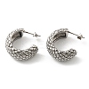 Tarnish Resistant 304 Stainless Steel Arch with Rhombus Stud Earrings for Women EJEW-F319-05P-1