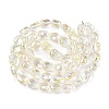 Electroplate Glass Beads Strands EGLA-T021-08C-2