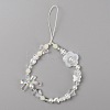 Resin Beaded Mobile Phone Lanyard Wrist Strap HJEW-WH0069-06-1