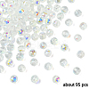 1 Strand Transparent Electroplate Glass Beads Strands EGLA-YW0005-50-1