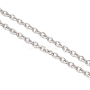2Pcs 2 Styles 2.5MM 304 Stainless Steel Cable Chain Slider Bracelet Makings AJEW-JB01522-4