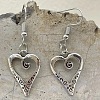 Heart Alloy Pendant Necklaces & Dangle Earrings Sets for Women FS-WGFD789-01-2