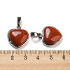Natural Red Jasper Pendants G-I358-A21-3