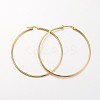 Ion Plating(IP) 304 Stainless Steel Hoop Earrings LS-EJEW-N0016-11G-L-1