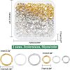 300Pcs 6 Style Brass Soldered Closed Jump Rings KK-CA0002-95-2