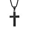 Stainless Steel Cross Pendant Necklace Men Women Hip-hop Jewelry Non-fading TX5023-2-1