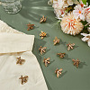 24Pcs Bees Alloy Brooch JEWB-ME0001-21AG-4